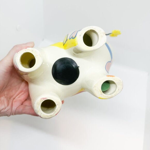 Vintage Ceramic Hobbist Cat Bank Stars Rainbow Whimsyclay Celestial 90s - Picture 7 of 7